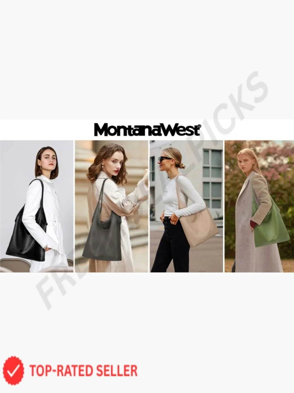 Slouchy Hobo Bag Soft Faux Leather Designer Shoulder Purse Spacious Top Handle